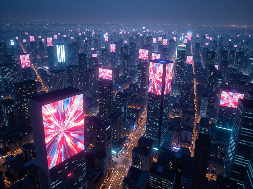 影视作品海报,现代都市题材,夜景拍摄,霓虹灯光效果