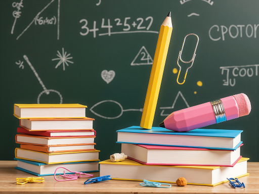 教育类视频封面,教学场景,简洁明快的设计风格